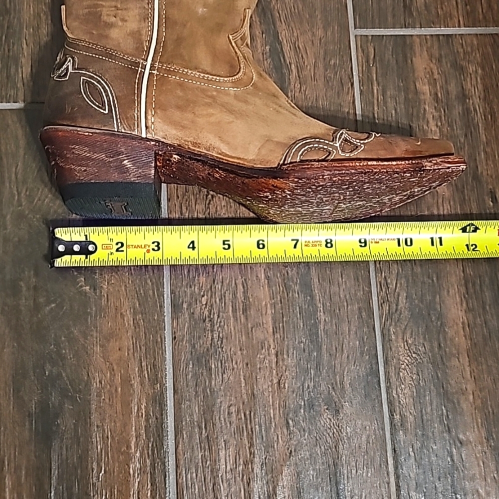 Ferrini Women's 9B Tessa Western Boots Snip Toe Brown #8416110090B - Picture 7 of 7